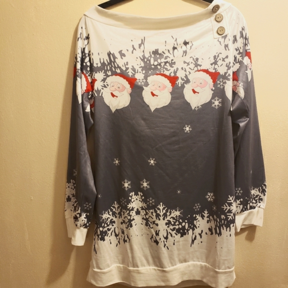 "Ugly" Xmas Sweater / Tunic NWOT - Picture 4 of 5